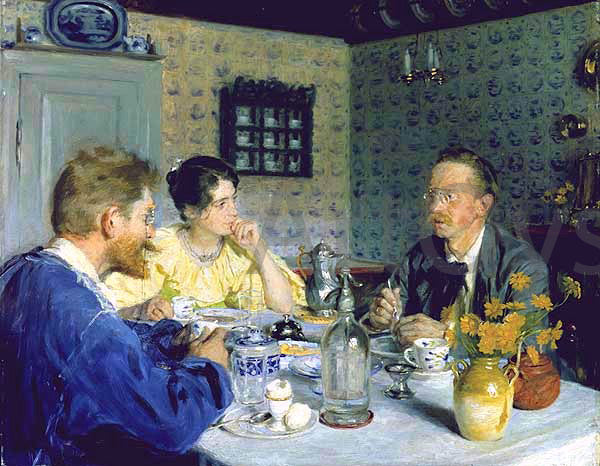 Almuerzo con Otto Benzon by Peder Severin Kroyer - Hand-Painted Oil Painting on Canvas Online Hot Sale