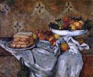 Compotier and Plate of Biscuits by Paul Cezanne - Hand-Painted Oil Painting on Canvas Cheap