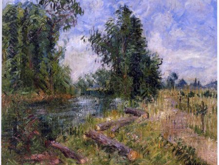 By the Lorne River near Caen by Gustave Loiseau - Hand-Painted Oil Painting on Canvas Online Hot Sale