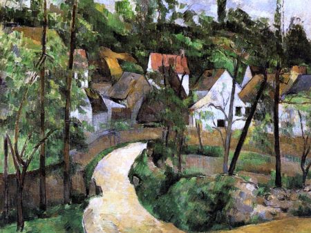 A Turn in the Road by Paul Cezanne - Hand-Painted Oil Painting on Canvas Supply