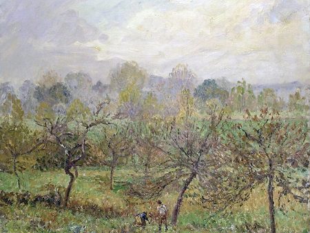 Autumn, Morning Mist, Eragny-Sur-Epte by Camille Pissarro - Hand-Painted Oil Painting on Canvas Cheap