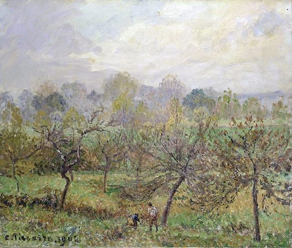 Autumn, Morning Mist, Eragny-Sur-Epte by Camille Pissarro - Hand-Painted Oil Painting on Canvas Cheap