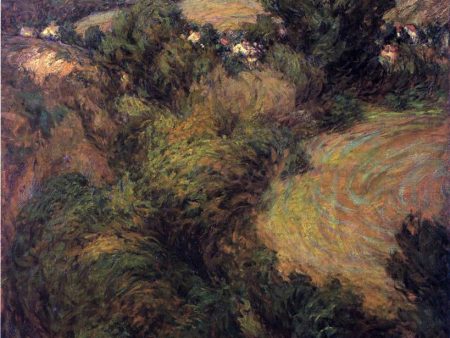 Across the Valley by John Ottis Adams - Hand-Painted Oil Painting on Canvas For Cheap