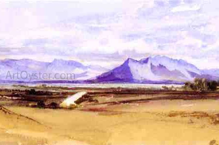 Civita Castellana by Edward Lear - Hand-Painted Oil Painting on Canvas Online