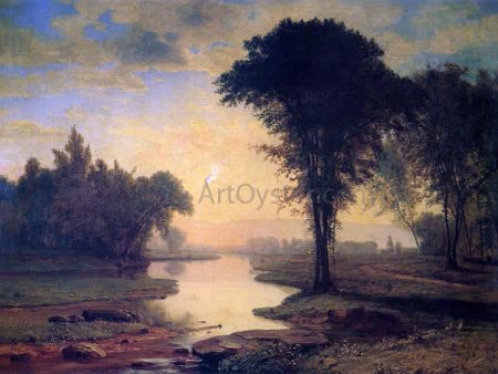 The Elm by George Inness - Hand-Painted Oil Painting on Canvas Cheap