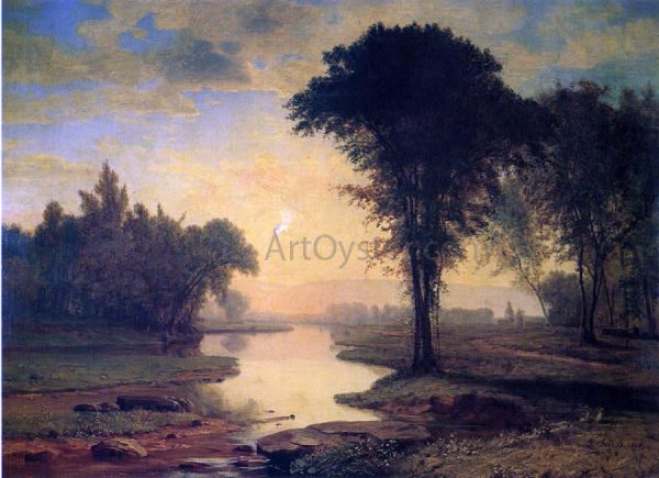 The Elm by George Inness - Hand-Painted Oil Painting on Canvas Cheap