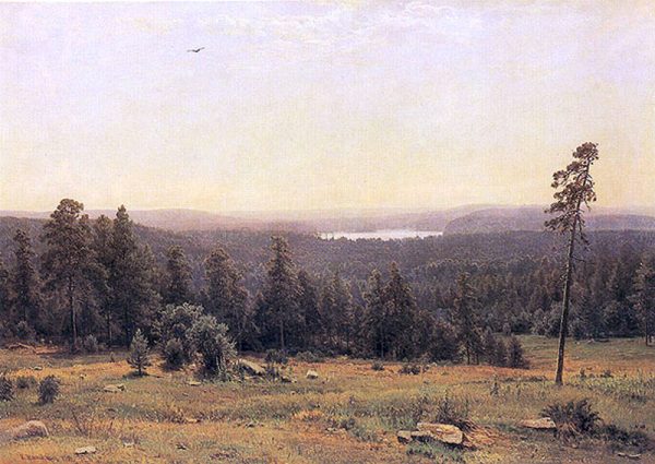 The Forest Horizons by Ivan Ivanovich Shishkin - Hand-Painted Oil Painting on Canvas Hot on Sale