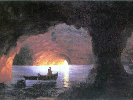 Azure Grotto, Naples by Ivan Constantinovich Aivazovsky - Hand-Painted Oil Painting on Canvas Hot on Sale