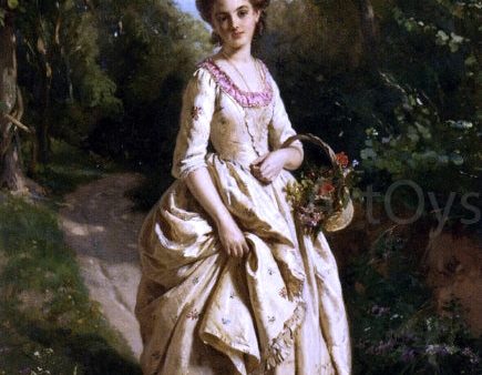 An Afternoon Stroll by Henri-Guillaume Schlesinger - Hand-Painted Oil Painting on Canvas Online Sale