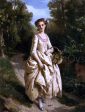 An Afternoon Stroll by Henri-Guillaume Schlesinger - Hand-Painted Oil Painting on Canvas Online Sale