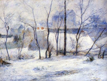 Winter Landscape, Effect of Snow (also known as Snow at Vaugirard, II) by Paul Gauguin - Hand-Painted Oil Painting on Canvas Online now