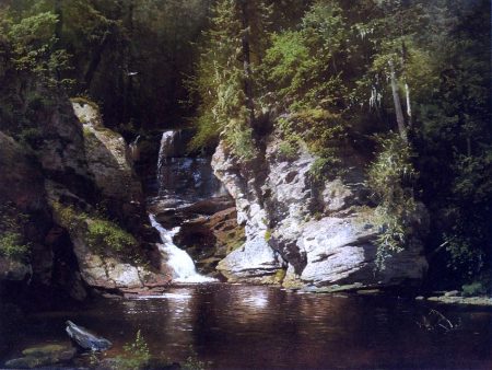 Woodland Pool, Newry, Maine by Herman Herzog - Hand-Painted Oil Painting on Canvas Discount