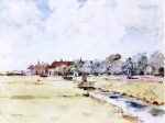 Canal Scene by Frederick Childe Hassam - Hand-Painted Oil Painting on Canvas on Sale