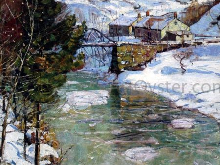 An Icy Winter by George Gardner Symons - Hand-Painted Oil Painting on Canvas Supply