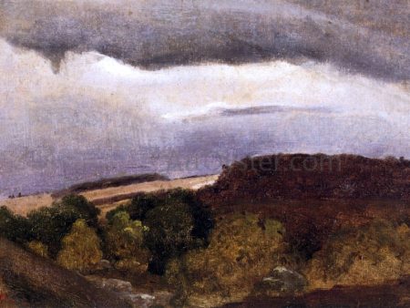 Wooded Plateau, Fountainebleau by Jean-Baptiste-Camille Corot - Hand-Painted Oil Painting on Canvas Hot on Sale