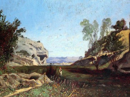 Chinchin Valley at Ile-sur-Sorgue, Vacluse by Paul-Camille Guigou - Hand-Painted Oil Painting on Canvas For Cheap