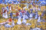 At the Park by Maurice Prendergast - Hand-Painted Oil Painting on Canvas For Cheap