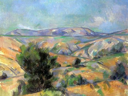 Mount Sainte-Victoire Seen from Gardanne by Paul Cezanne - Hand-Painted Oil Painting on Canvas on Sale