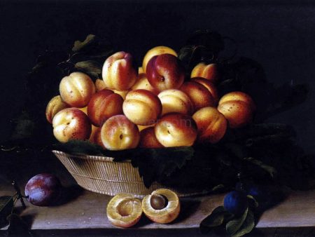 Basket of Apricots by Louise Moillon - Hand-Painted Oil Painting on Canvas Online Hot Sale