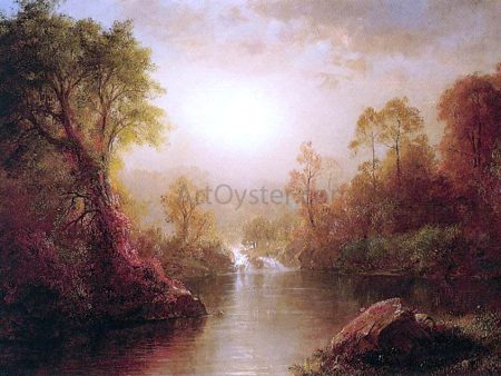 Autumn by Frederic Edwin Church - Hand-Painted Oil Painting on Canvas Online now