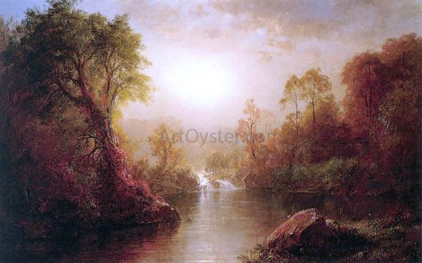 Autumn by Frederic Edwin Church - Hand-Painted Oil Painting on Canvas Online now