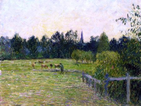 Cowherd in a Field at Eragny by Camille Pissarro - Hand-Painted Oil Painting on Canvas Fashion