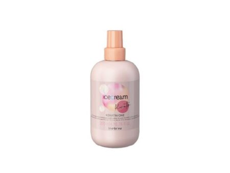 Atstatanti, purškiama priemonė plaukams Inebrya Ice Cream Keratin No Rinse Spray ICE26315, intensyviai drėkinanti pažeistus plaukus, nenuplaunama 200 ml Online Sale